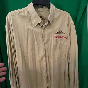 Tommy Bahama yacht Logo front & back, Cotton Blend White Long Sleeve, large